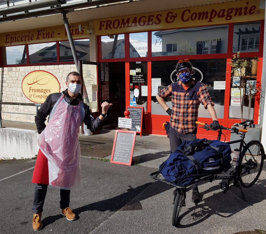 Exemple : une livraison réalisée par La Course à Anglet (64) pour Fromages et Compagnie